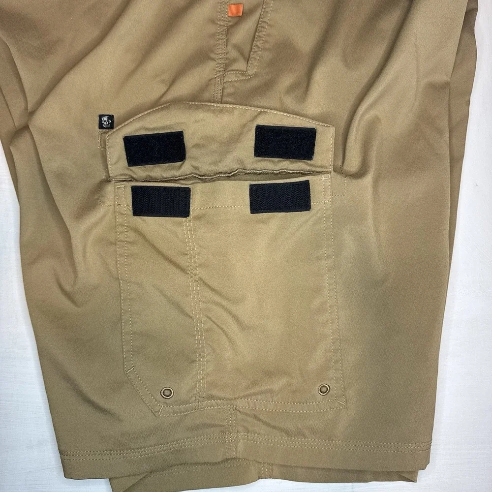 Salt Life La Vida Shorts Men's 40 Khaki Cargo Vapor Stretch Tan Outdoor Tactical